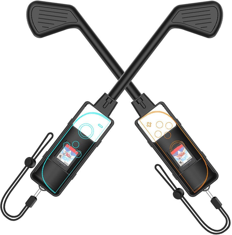 INCOVER Golfkølle til Controller - Nintendo Switch 2 - 2 stk - Sort