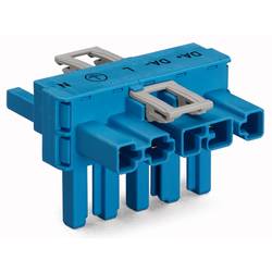 WAGO Netz-T-Verteiler Netz-Stecker - Netz-Buchse, Netz-Buchse Gesamtpolzahl: 5 Blau 50 St. 770-620