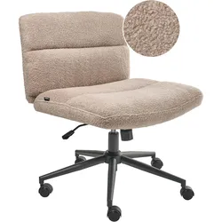 SCHREIBTISCHSTUHL Bouclé Beige Catlin