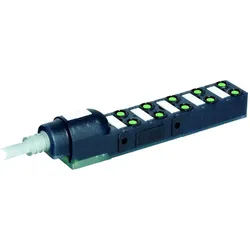 Murr Elektronik Exact8, 10xM8, 3-pol., Ltg.fest 5.0m PUR/PVC 10x0.34+2x0.75, Elektronikkabel + Stecker, Grau, Schwarz