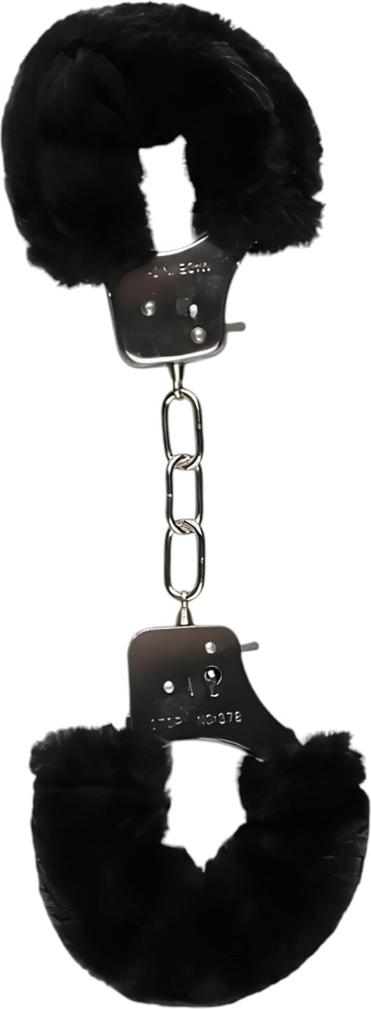 Easytoys - Plush Handcuffs (Black)