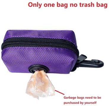 Inspired Living Pet Waste Bag Holder With Clip On Dispenser For Dog Walks purple