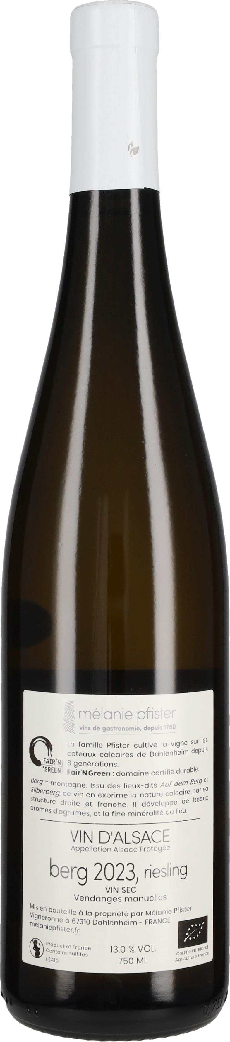 Riesling 'Berg' Melanie Pfister 2023