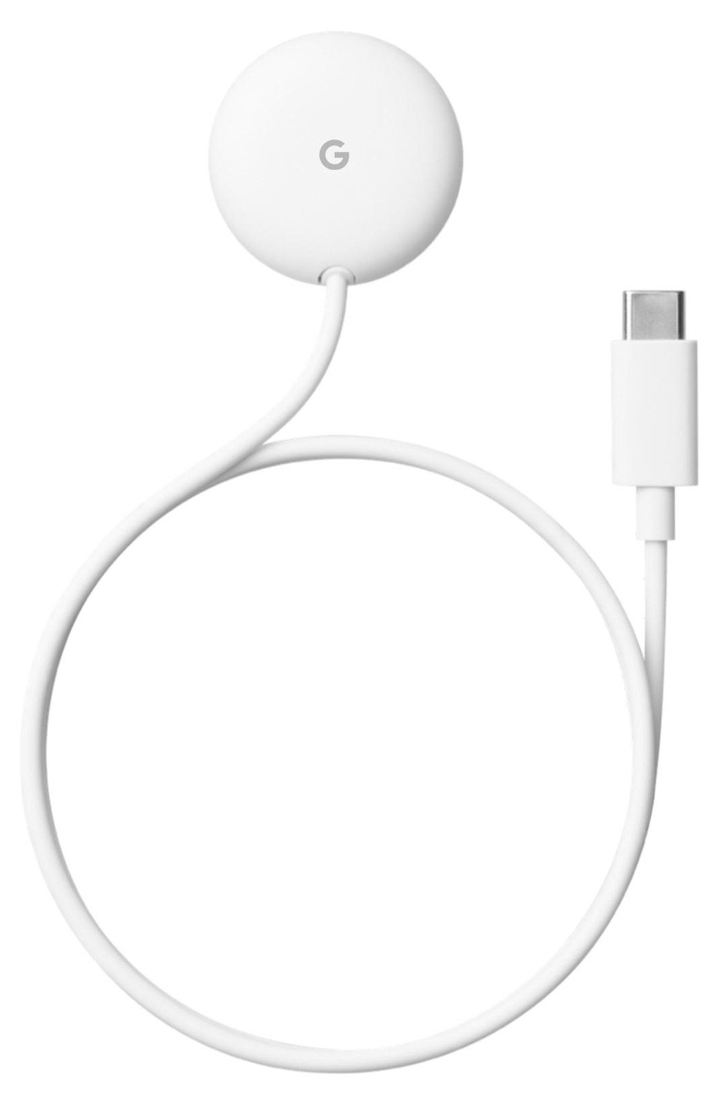 Google originele magnetische USB-C oplaadkabel voor Google Pixel Watch, 1 meter, wit