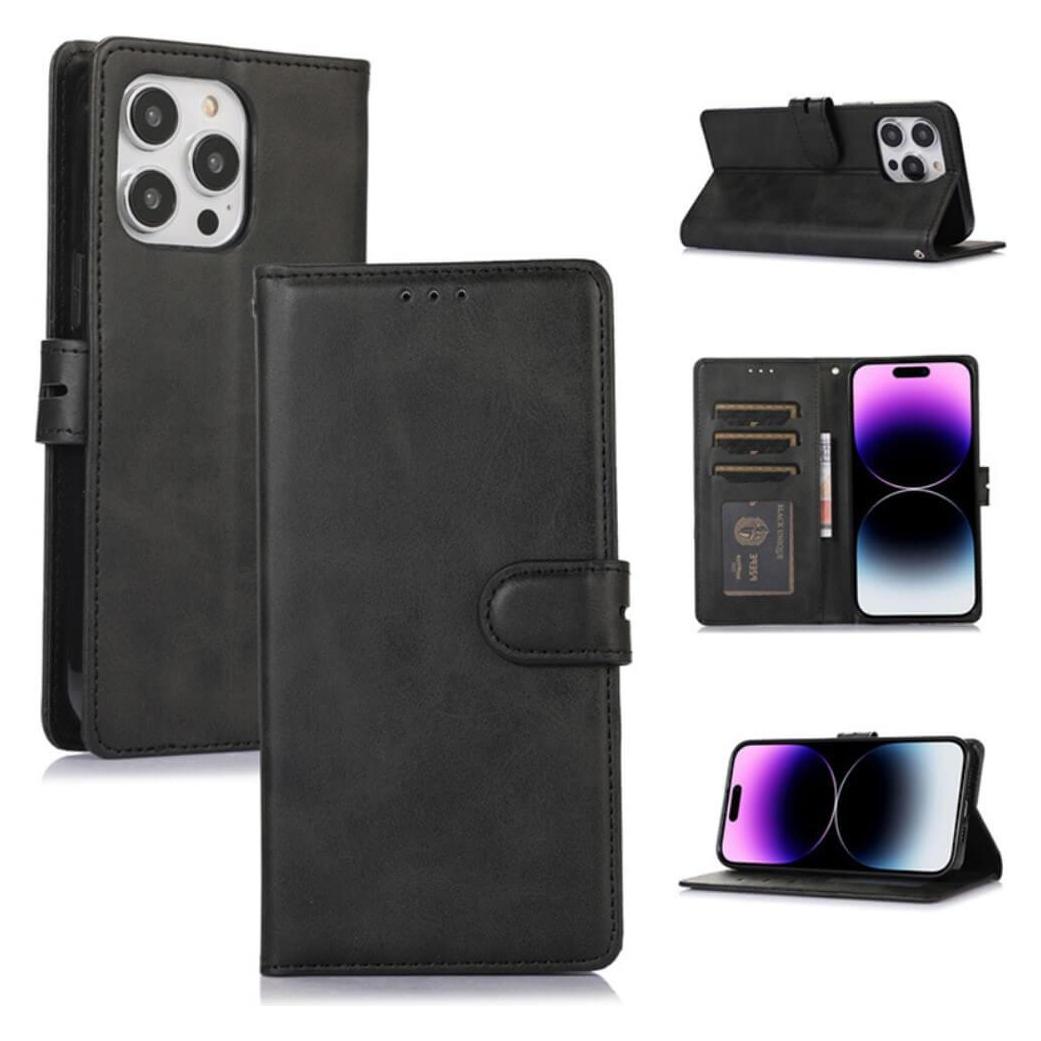 Cover-Discount iPhone 15 Plus - Premium Handyhülle Etui schwarz (Apple iPhone 15 Plus) (660157098A)