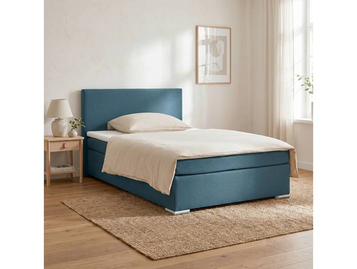 Boxspringbett Mira 2 Dunkelblau ca. 140x200cm