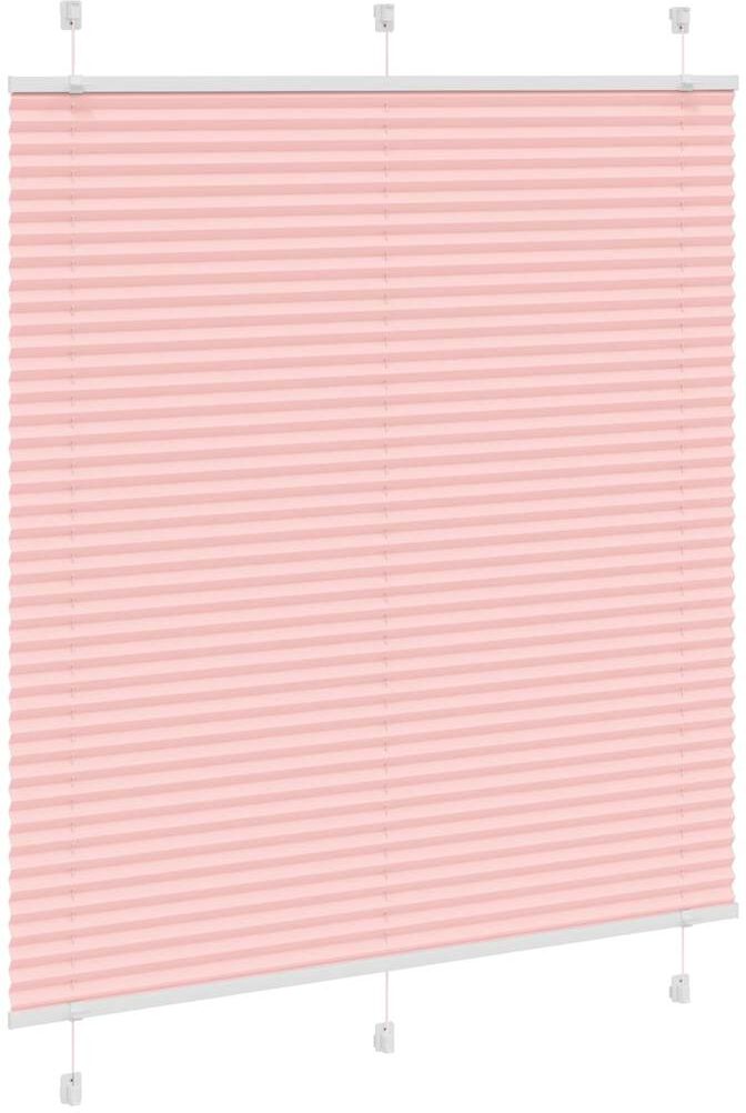 vidaXL Store plissé rose 115x100 cm largeur du tissu 114,4cm polyester