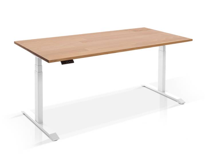 OFFICE ONE Massiv, elektrisch höhenverstellbarer Schreibtisch