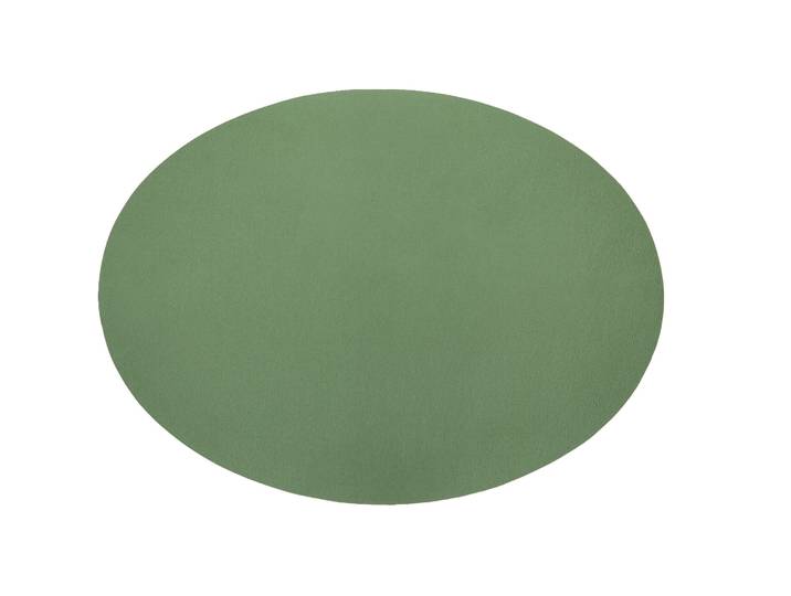 ZICZAC Tischset Togo grün Kunstleder Oval B 47 cm