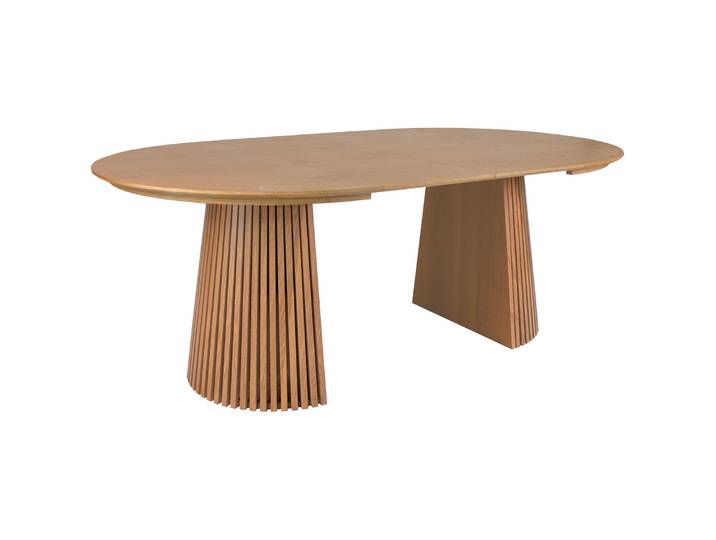 Ausziehbarer Tisch Formisty 120-200x120 cm Lamellen in