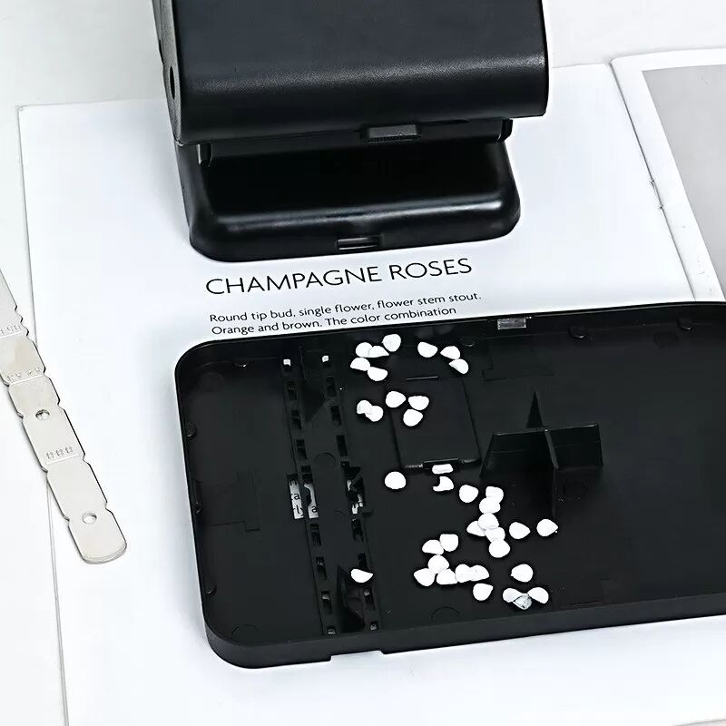 INF Perforatrice Double Trous - Machine Manuelle à Trous Ronds avec Règle, Compatible avec les Fournitures de Bureau