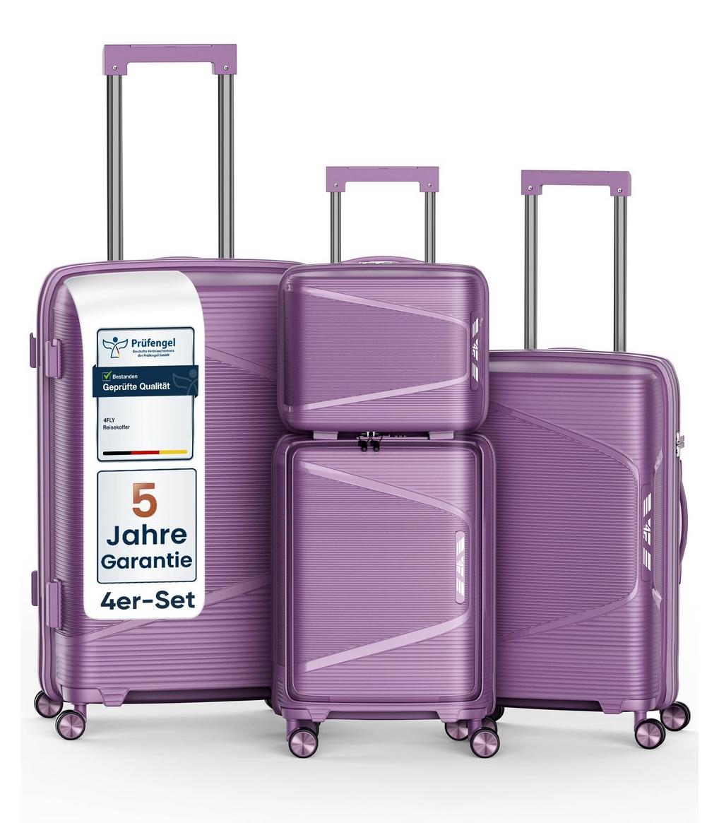 Reisekoffer Set Hartschalen-Koffer Trolley-Set - 4-teilig - Polypropylen - TSA-Schloss - S, M, L, XL
