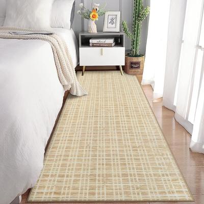 Garvee Modern Minimalist Grid Area Rug