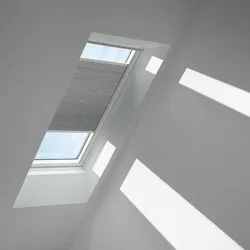 VELUX Wabenplissee Betongrau 1163, MK10, Aluminiumschiene,GGU,Manuell,VELUX