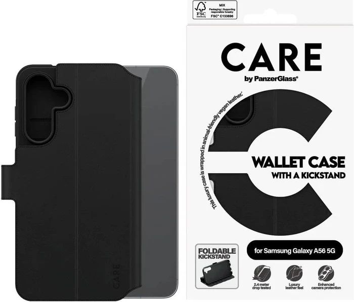PanzerGlass CARE Cover Samsung Galaxy A56 5G Wallet Kickstand