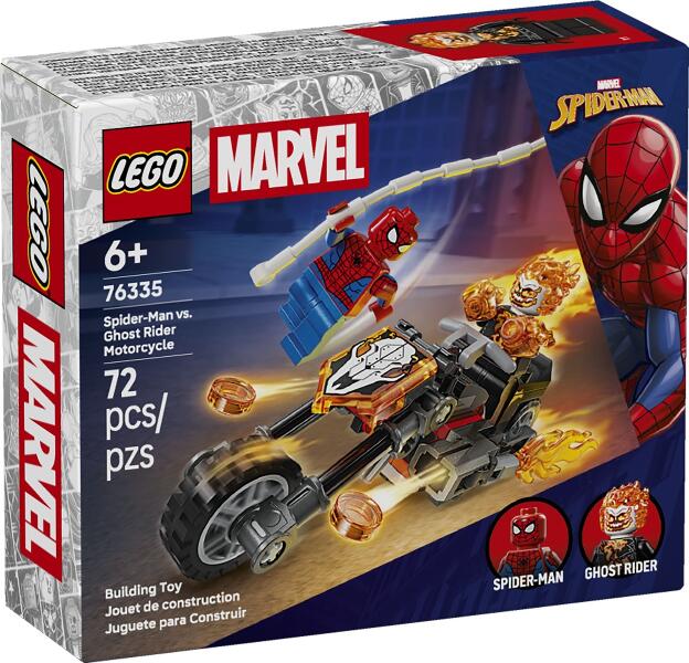 LEGO® Super Heroes 76335 Spider-Man vs. Ghost Rider auf seinem Motorrad