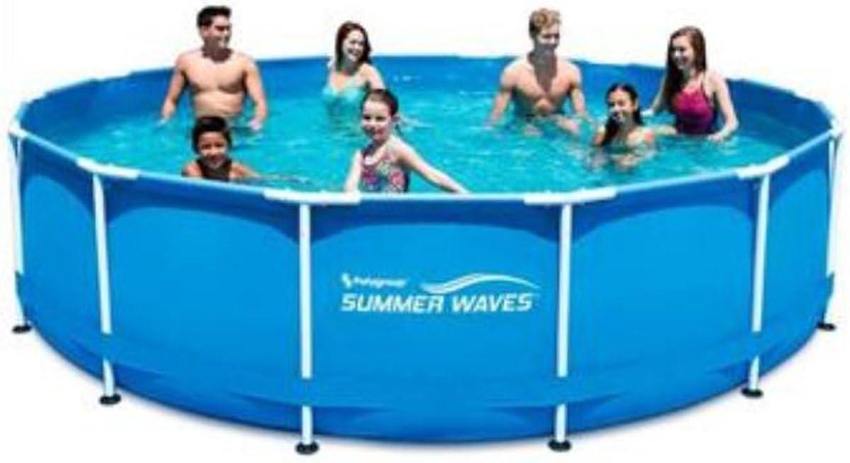 Schwimmbecken mit Stahlrahmen - 457 x 84 cm, rund - Volumen: 11,95 m³ - Material: PVC