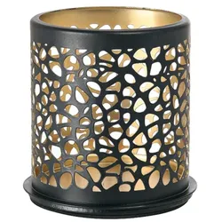 DUNI Kerzenhalter aus Metall 75 x 75 mm Safari Giraffe