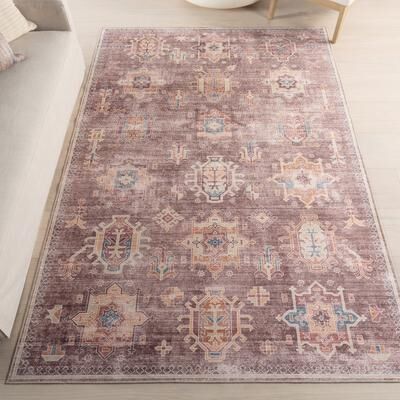 Nuloom Philomena Medallion SplashGuard Machine Washable Area Rug