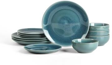 Stone Lain Riley Stoneware Dinnerware Set with Reactive Glaze