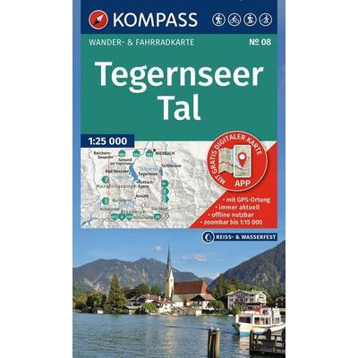 KOMPASS Wanderkarte 08 Tegernseer Tal 1:25.000, Sonstige von , KOMPASS Freytag & Berndt, 978-3-99154-518-7