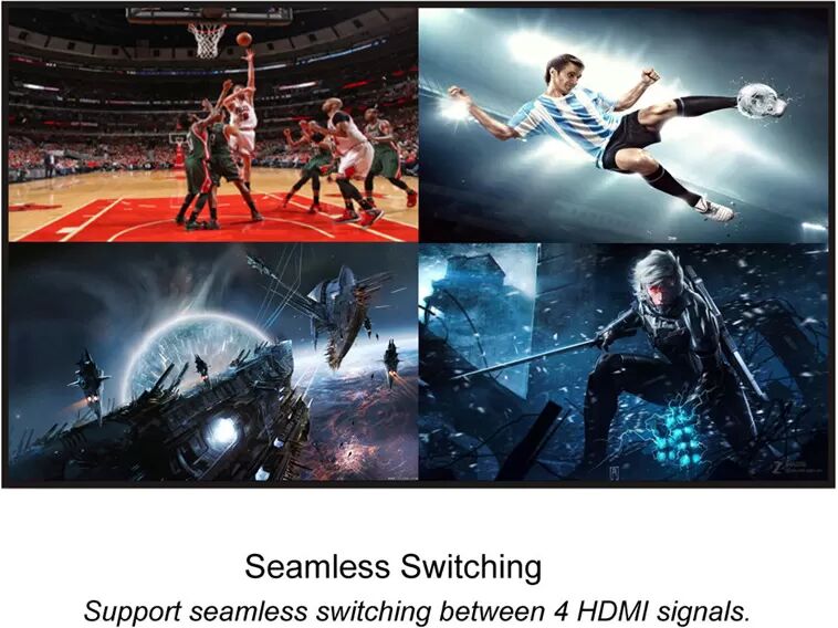 INF Commutateur HDMI, 4 entrées 1 sortie - 1080P