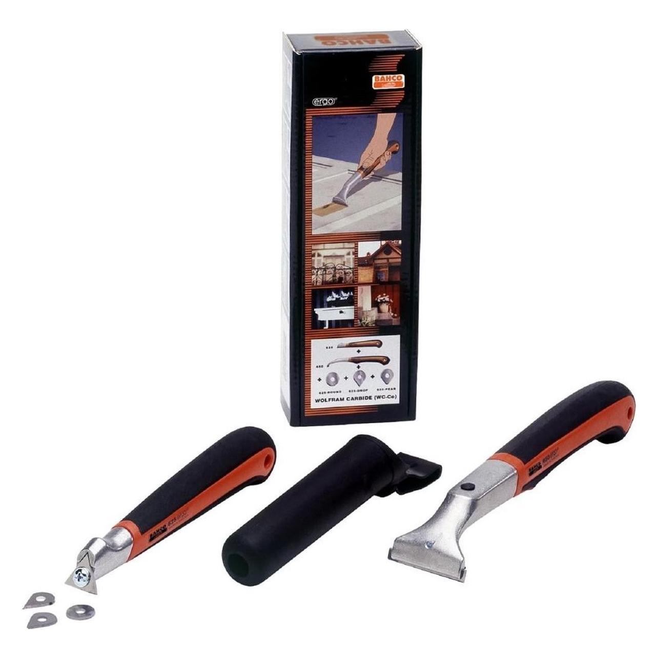 Bahco ERGO Präzisionsfarbschaber-Satz mit Zwei-Komponenten-Griff, 265 mm × 145 mm × 50 mm (SCRAPER-SET2 M1053-1593)