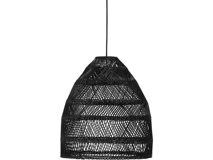 PR Home Hängeleuchte Maja, Schwarz, Naturmaterialien, 45.5x49x45.5 cm, Lampen & Leuchten, Innenbeleuchtung, Hängeleuchten, Pendelleuchten