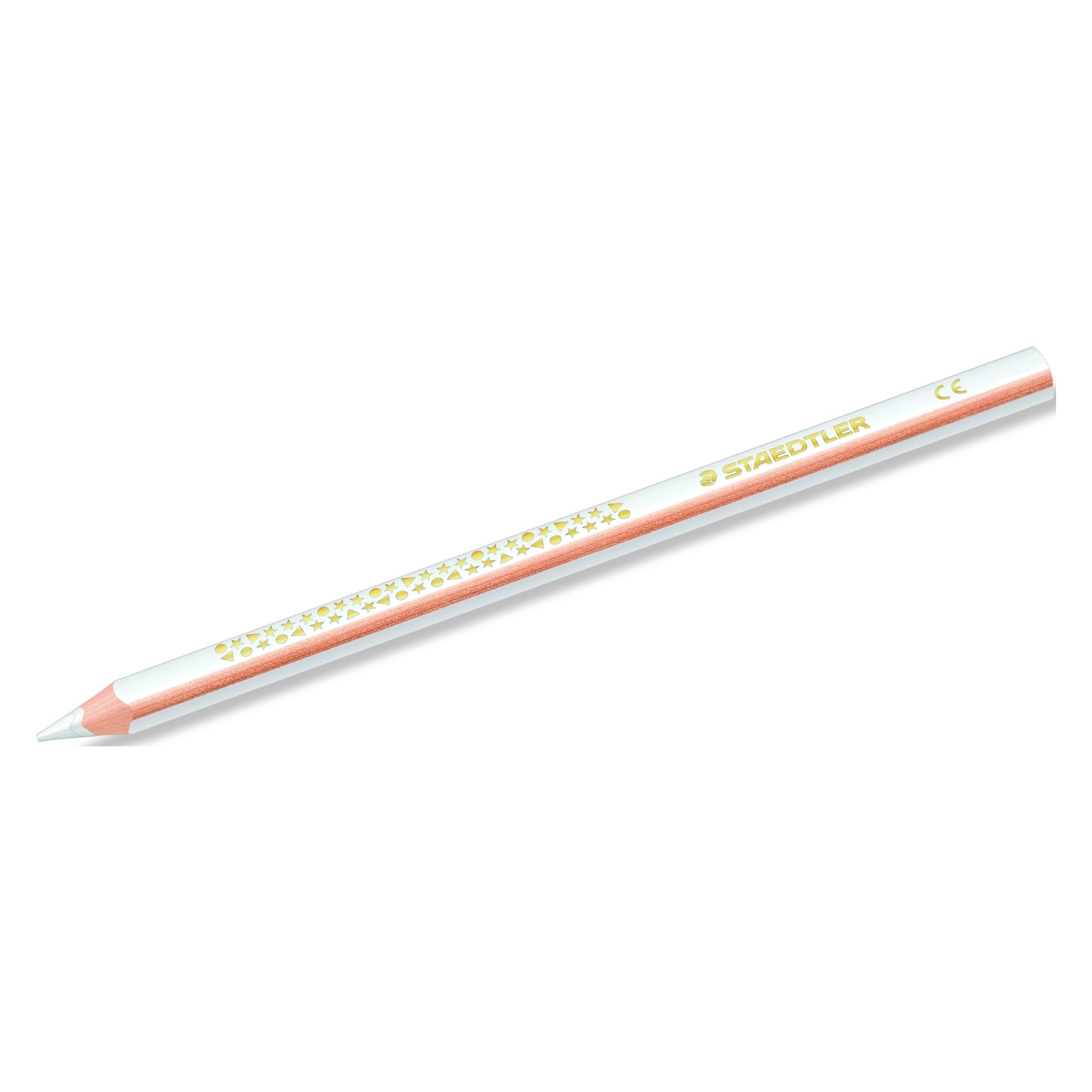 Staedtler Noris jumbo 1284 Jumbo Buntstift, Einzelprodukt, weiss (1x) (1284-0)