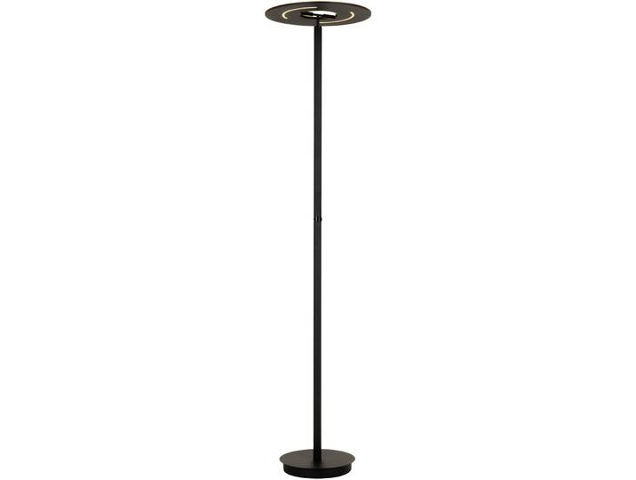 Stehlampe Mick schwarz Metall/Acryl 4400 lm H 180 cm - LED - Lichtfarbe: Extra warmweiss - Helles Neutralweiss- LED Energiesparlampe