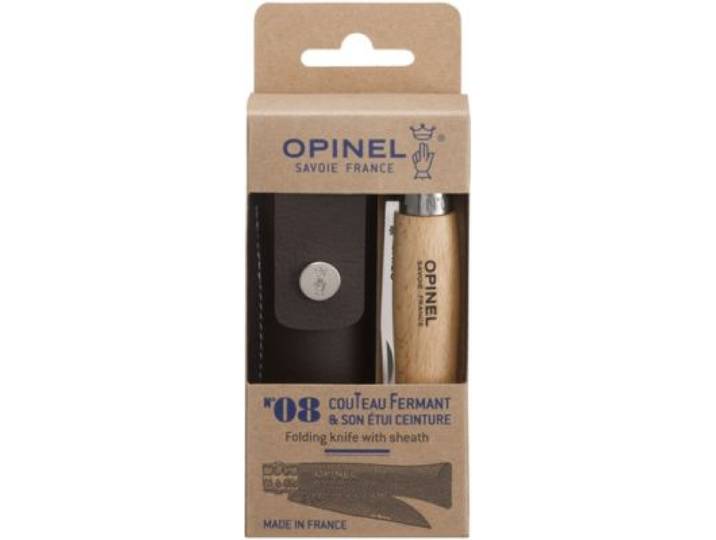 Opinel - Couteau No 08 Inox Hêtre Tradition