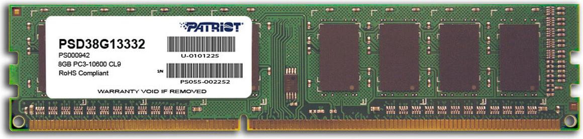 Patriot Memory 8GB DDR3 1333 MHz PC3-10600 geheugenmodule