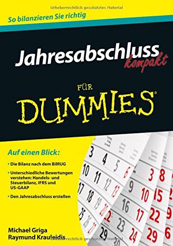Michael Griga - Jahresabschluss kompakt für Dummies - Preis vom 10.10.2026 11:48:34 h