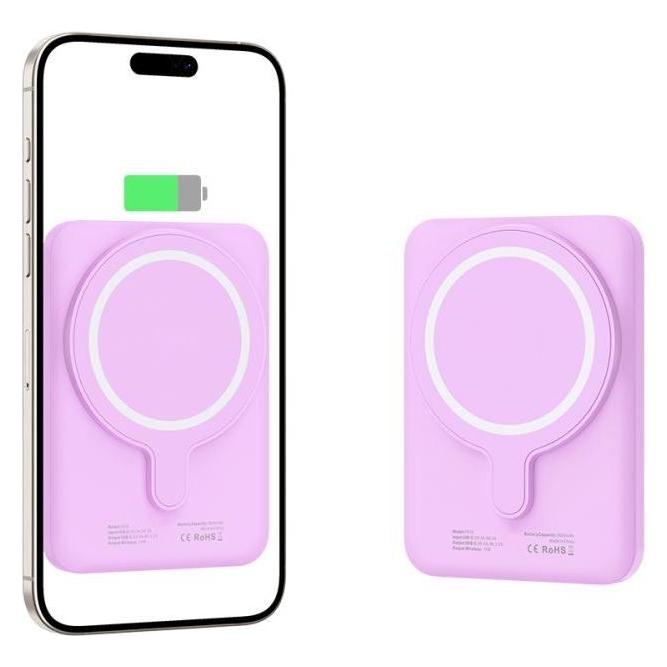 Tech-Protect LifeMag MagSafe PB10 5000mAh Power Bank - Pink (5000 mAh, 15 W) (26246-0)