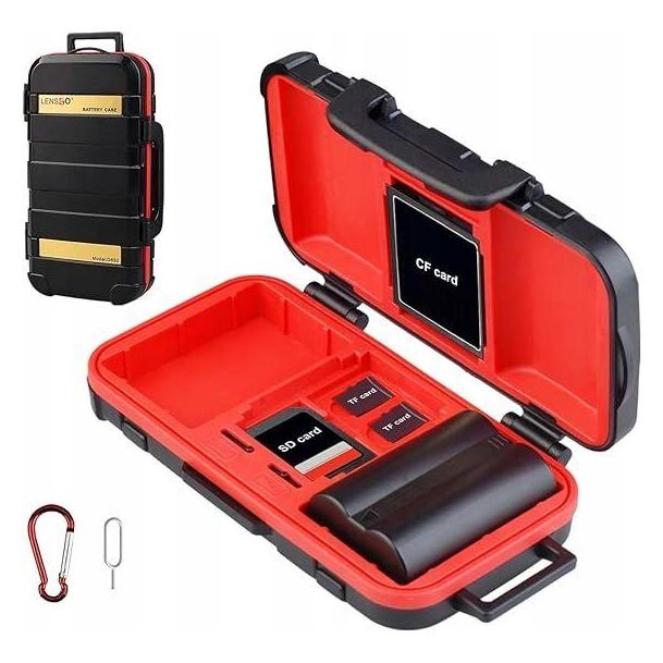Lensgo Etui Pokrowiec Case Na Akumulatory Baterie Karty Pamięci Do Aparatu Kamery / D850 (LENSGO)