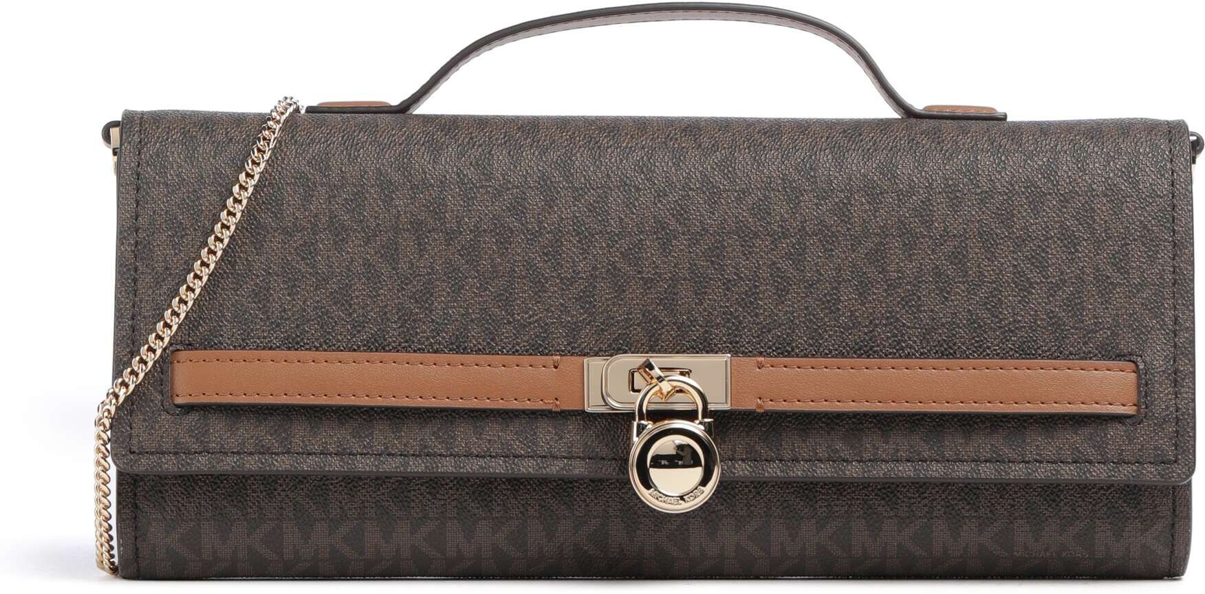 Michael Kors Hamilton Moderne Medium Schultertasche aus Leder, braun
