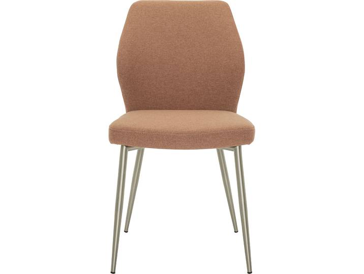 Stuhl Elonie pink Stoff/Edelstahl