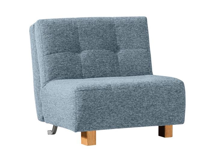 Novel Schlafsessel, Hellblau, Holz, Eiche, Uni, 85x92x102 cm, Fußauswahl, Stoffauswahl, Liegefunktion, Wohnzimmer, Sofas & Couches, Schlafsofas, Schlafsessel