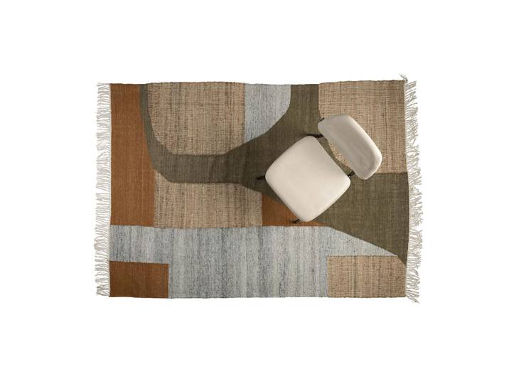 Teppich Dutchbone Pavilion 230 x 160 cm, Braun, Neu