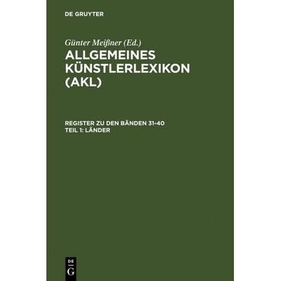 Länder, Gebundene Ausgabe von Günter Meissner, De Gruyter, 978-3-598-22815-5