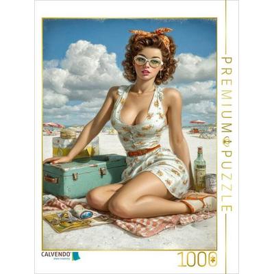CALVENDO Puzzle Frau muss sich auch mal was gönnen | 1000 Teile Lege-Größe 64x48cm Foto-Puzzle für glückliche Stunden
