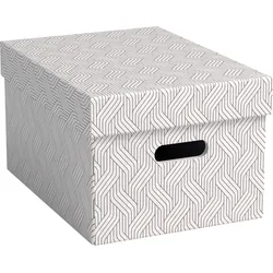 VONL 61410001 - Archivboxen, Recycel, Gr. M, 3 Stück, weiß/grau