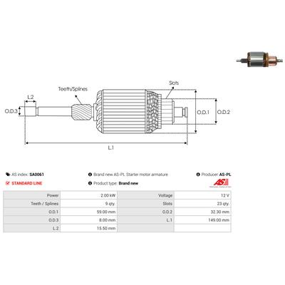 AS-PL Anker, Starter SA0061