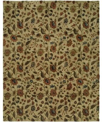 KALATY Newport Mansions Hand-tufted Beige Wool/ Cotton Indoor Area Rug