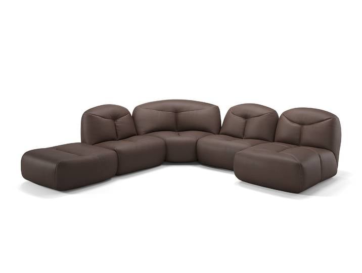 Stoff Wohnlandschaft MOLISE Designersofa Ecksofa
