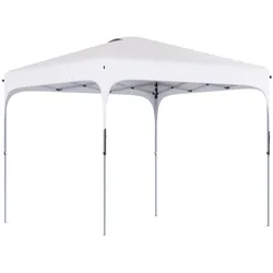 Outsunny Pop-Up-Pavillon mit Tragetasche und 4 Sandtaschen höhenverstellbar Schnellaufbau 2,5x2,5m/Weiß