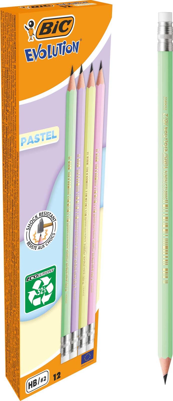 BIC® Bleistifte EVOLUTION PASTEL 12 St. 518306