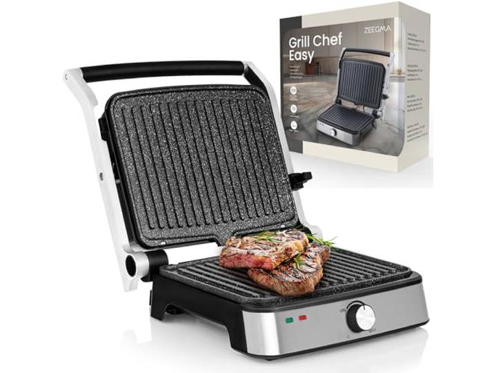 Zeegma Grill Chef Easy 2-in-1 Elektrische Grill & Panini Toaster 2000W