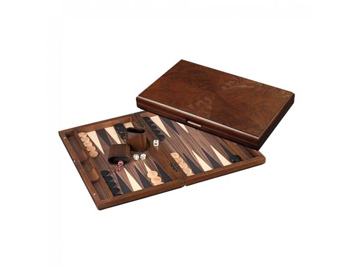 Philos Spiel, Backgammon - Kassette - Rinia - Holz - groß