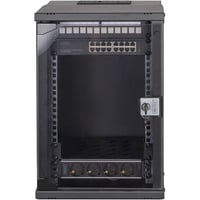 Netzwerk-Set SOHO Pro 10" 315x300 mm (BxT), IT-Schrank schwarz, 9 Höheneinheiten
